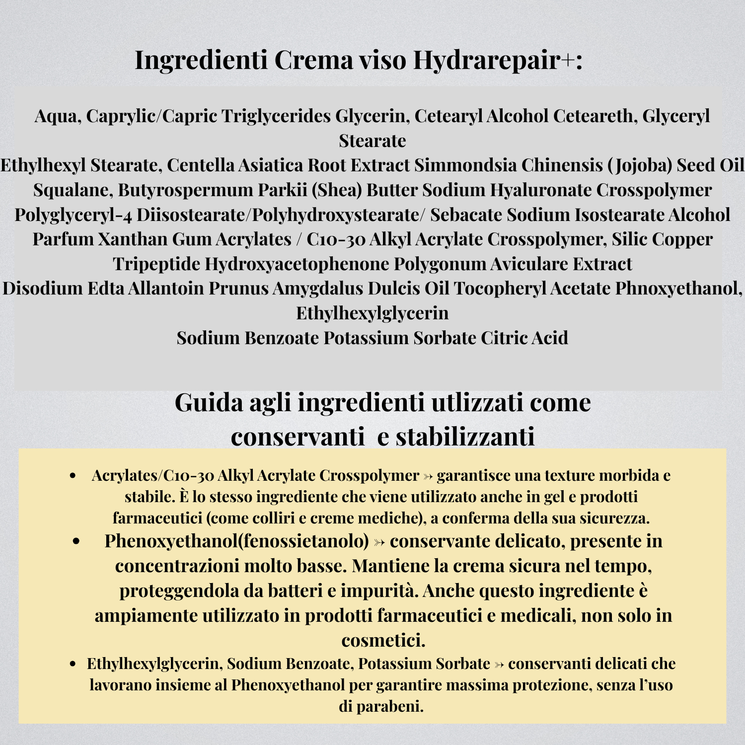 Jane•C HydraRepair+ Crema viso lenitiva con Centella asiatica – skincare coreana-Rigenerante con Peptidi e acido ialuronico -Rinforza la barriera cutanea- pelle secca e sensibile- Made in Italy- 50 ml