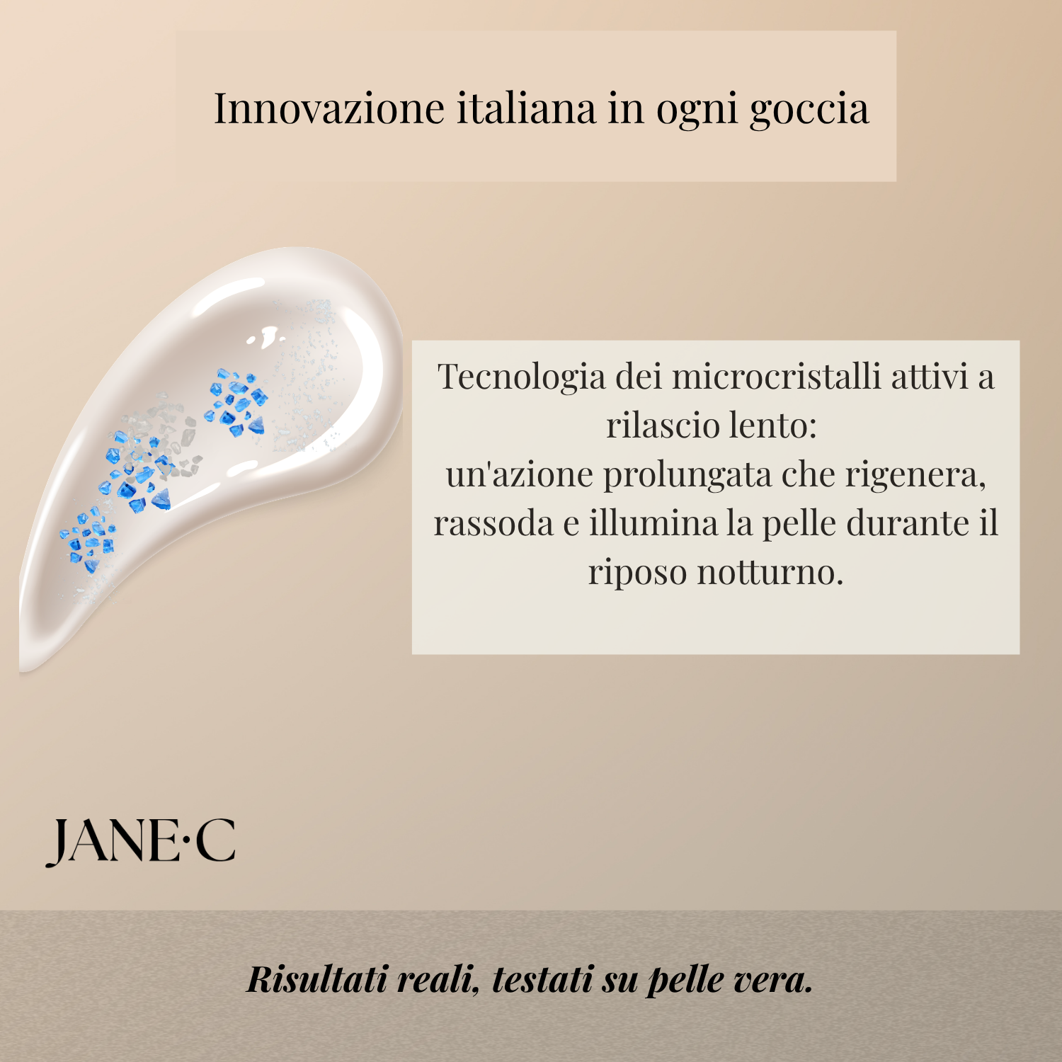 JANE•C Crema Viso Notte Antirughe – Crema Notte Rigenerante e Levigante, Anti-Age Intensiva con Retinolo, Coenzima Q10, Centella Asiatica e Fosfolipidi – Skincare Coreana – 50 ml – Made in Italy